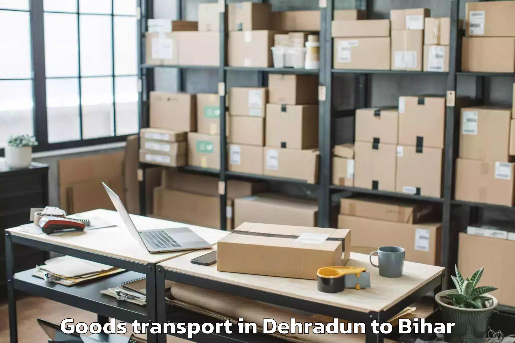 Get Dehradun to Ghoghardiha Goods Transport